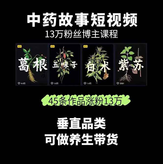 图片[2]-中药文化赛道：溯源故事开发，AI工具实战，平台运营，全方位解锁中医流量变现新路径-云泽轻创网