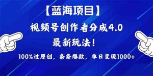（9777期）2024蓝海项目视频号，最新方法， 100%过原创，条条爆款，单日变现1K+，…-云泽轻创网