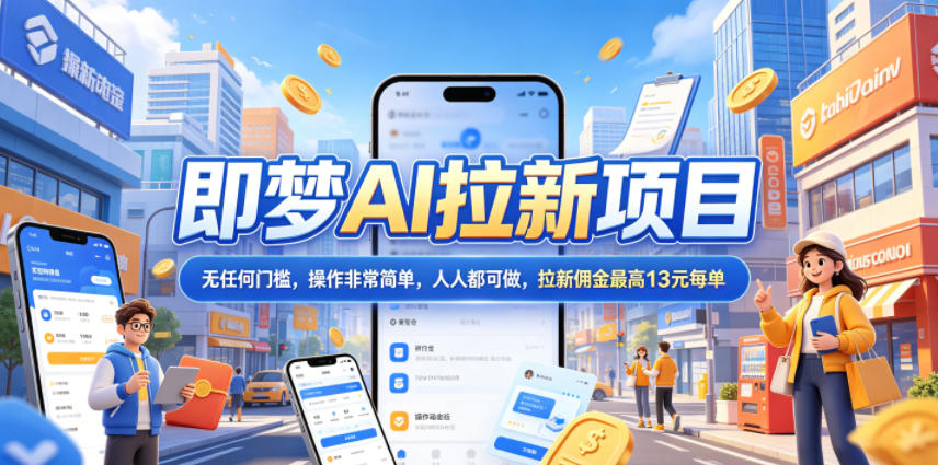 2026年即梦AI拉新项目最新玩法，无任何门槛，操作非常简单，人人都可做，拉新佣金最高13米每单(更新08月07日)-云泽轻创网