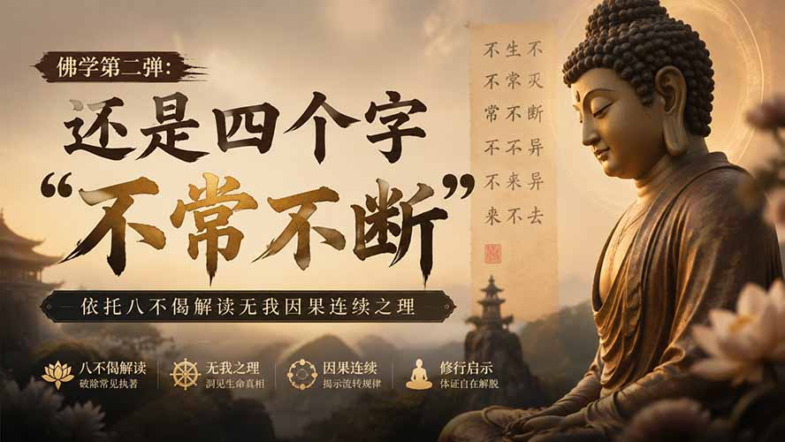付费文章：佛学第二弹：还是四个字“不常不断”依托八不偈解读无我因果连续之理-云泽轻创网