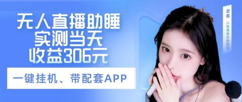 无人直播助睡、实测当天变现306元、一键挂机即可-云泽轻创网