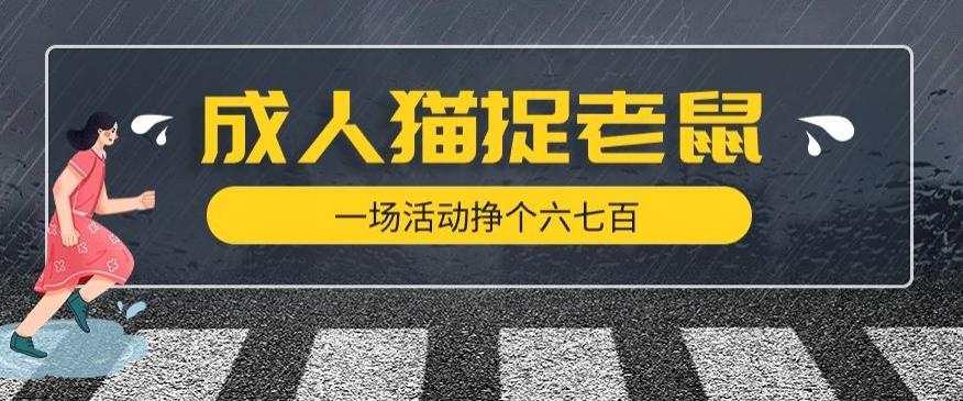 最近很火的成人版猫捉老鼠，一场活动挣个六七百太简单了【揭秘】-云泽轻创网