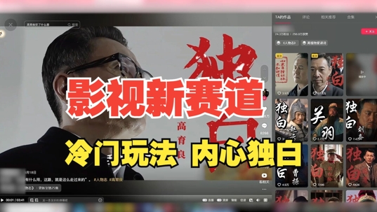 最新影视解说玩法，人物独白，30天涨粉24万+，全流程拆解【揭秘】-云泽轻创网