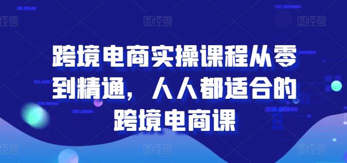 跨境电商实操课程从零到精通，人人都适合的跨境电商课-云泽轻创网
