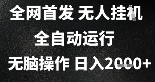 2025首发无人挂G项目，日入2k+，全自动运行，无脑操作，长期稳定 小白可玩【揭秘】-云泽轻创网
