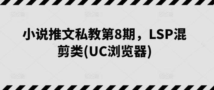 小说推文私教第8期，LSP混剪类(UC浏览器)-云泽轻创网