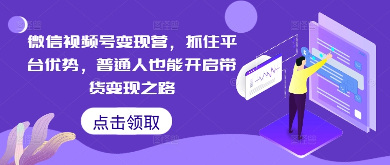 微信视频号变现营，抓住平台优势，普通人也能开启带货变现之路-云泽轻创网