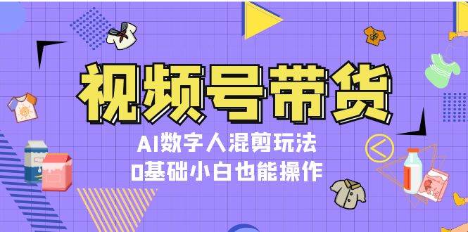 视频号带货,AI数字人混剪玩法,0基础小白也能操作-云泽轻创网