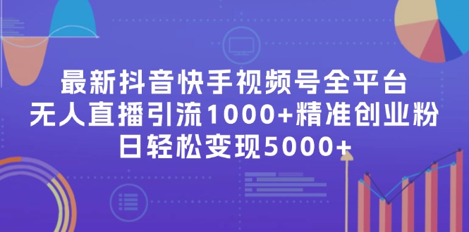 最新抖音快手视频号全平台无人直播引流1000+精准创业粉，日轻松变现5000+-云泽轻创网