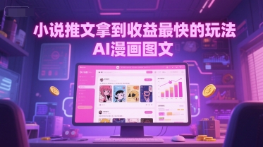小说推文拿到收益最快的玩法，AI漫画图文-云泽轻创网