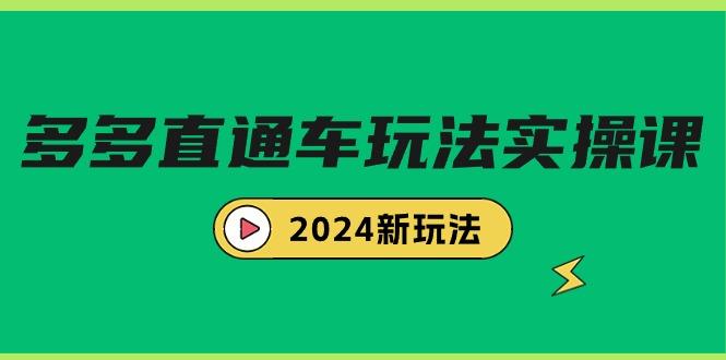 (9412期)多多直通车玩法实战课，2024新玩法(7节课)-云泽轻创网