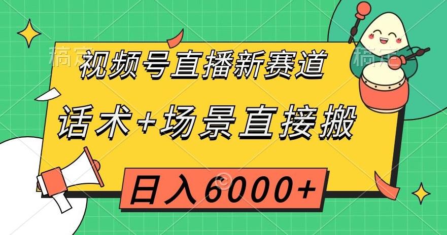 视频号直播新赛道，话术+场景直接搬，日入6000+【揭秘】-云泽轻创网
