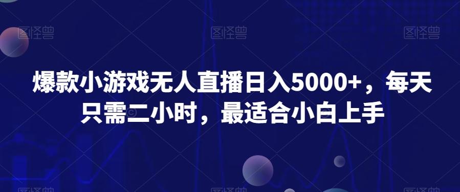 爆款小游戏无人直播日入5000+，每天只需二小时，最适合小白上手-云泽轻创网