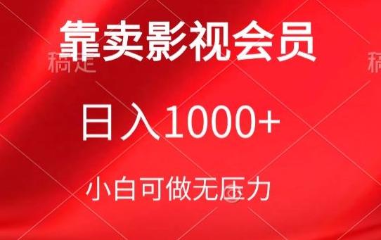 靠卖影视会员，日入1000+，落地保姆级教程，新手可学【揭秘】-云泽轻创网