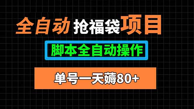 全自动抢福袋项目，单号一天80+脚本全自动操作-云泽轻创网