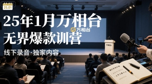 25年1月万相台无界爆款特训营线下录音-云泽轻创网