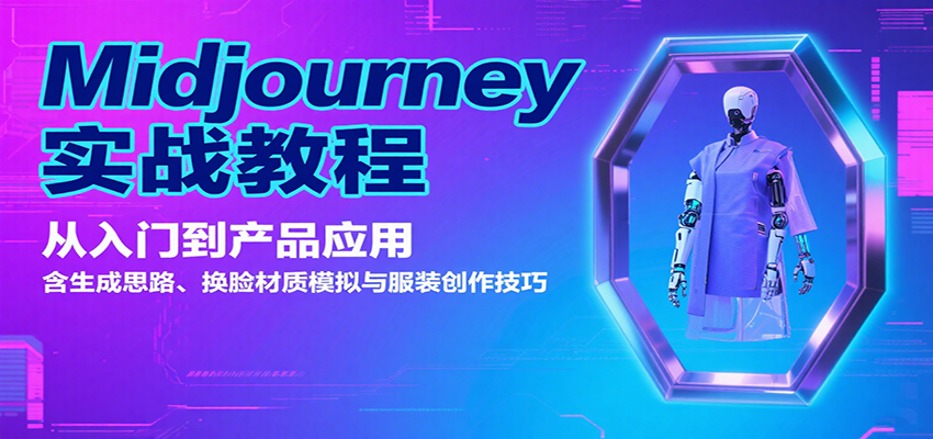 Midjourney实战教程：从入门到产品应用，含生成思路、换脸材质模拟与服装创作技巧-云泽轻创网