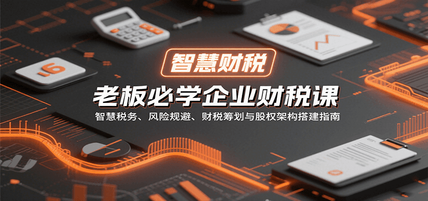 老板必学企业财税课:智慧税务、风险规避、财税筹划与股权架构搭建指南-云泽轻创网