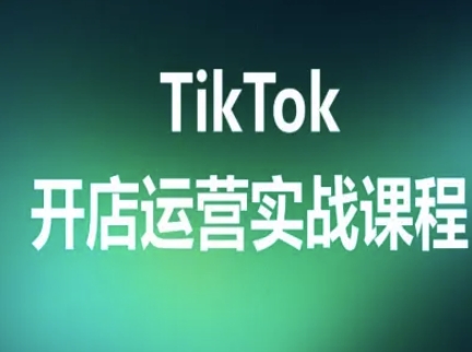 TikTok开店运营实战课程，TK跨境电商实操全流程-云泽轻创网