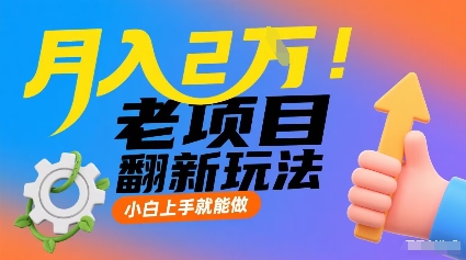 月入2W！老项目翻新玩法，小白上手就能做，非常容易上手-云泽轻创网