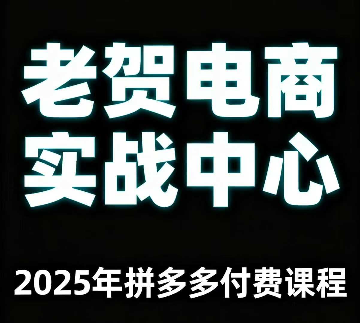 老贺电商2025年拼多多付费课程，用通俗易懂的方法告诉你多多怎么玩-云泽轻创网