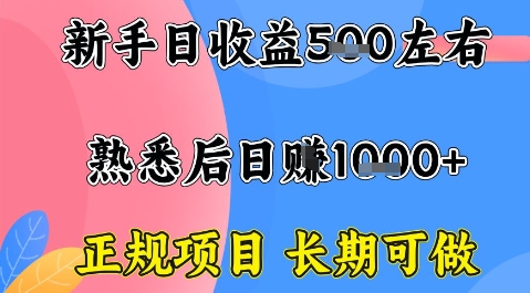 全年可变现项目，收益高无门槛，正规项目，长期可做，一天收益1k+一台电脑在家创业【揭秘】-云泽轻创网
