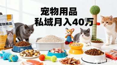 月变现40个！宠物用品私域运营的精准掘金之道玩法-云泽轻创网