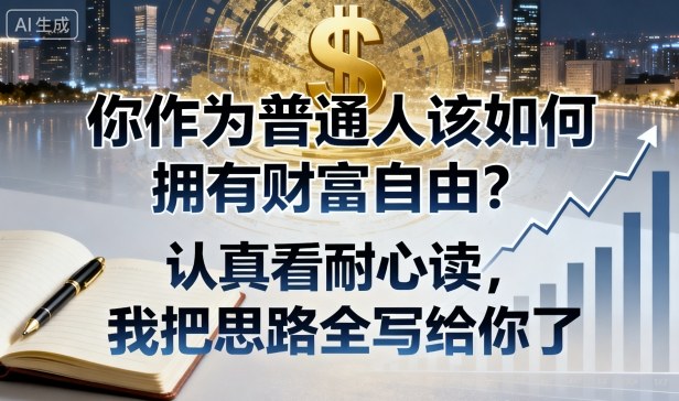 付费文章：你作为普通人该如何拥有财富自由？认真看耐心读，我把思路全写给你了-云泽轻创网