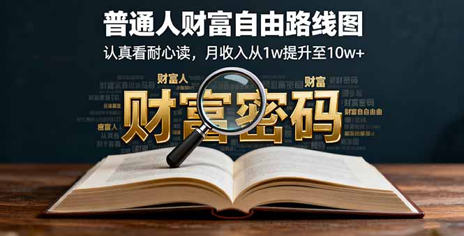 某付费文：普通人财富自由路线图，认真看耐心读，月收入从1w提升至10w+-云泽轻创网
