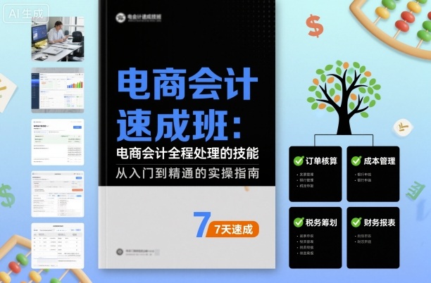 电商会计速成班，电商会计全程处理的技能-云泽轻创网