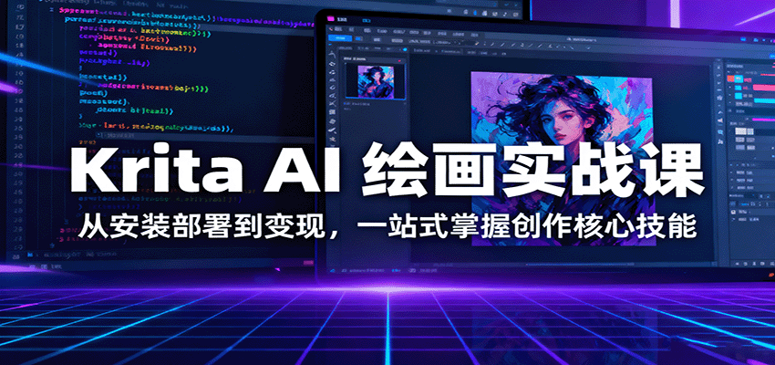 Krita AI 绘画实战课:从安装部署到变现,一站式掌握创作核心技能-云泽轻创网