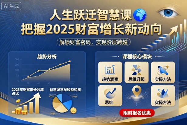 人生跃迁智慧课，把据2025财富增长新动向-云泽轻创网