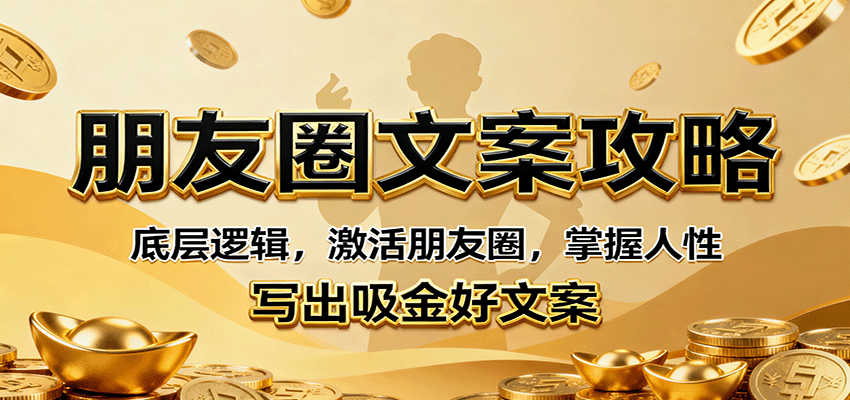 朋友圈文案攻略:底层逻辑,激活朋友圈,掌握人性,写出吸金好文案-云泽轻创网