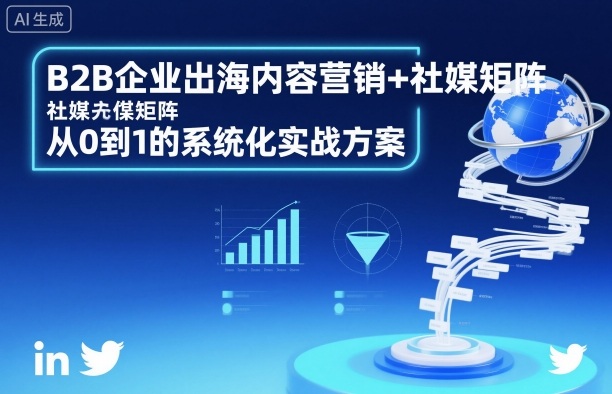 B2B企业出海内容营销+社媒矩阵，从0到1的系统化实战方案-云泽轻创网