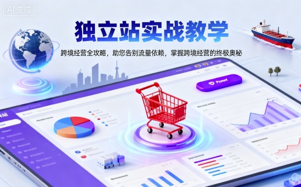 独立站实战教学，跨境经营全攻略，助您告别流量依赖，掌握跨境经营的终极奥-云泽轻创网