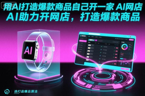 用AI打造爆款商品自己开一家AI网店，AI助力开网店，打造爆款商品-云泽轻创网
