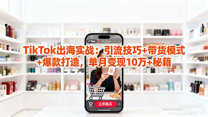 「TikTok出海实战」引流技巧+带货模式+爆款打造，单月变现10万+秘籍-云泽轻创网