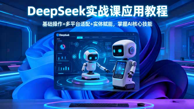 DeepSeek实战课应用教程、基础操作+多平台适配+实体赋能，掌握AI核心技能-云泽轻创网