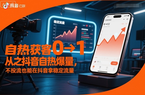 自热获客从0到1之抖音自热爆量，不投流也能在抖音拿稳定流量-云泽轻创网