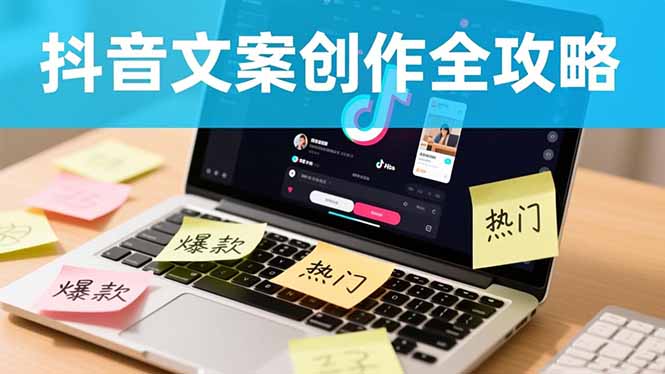 抖音文案创作全攻略：爆款标题九大绝招,100个模版直接套用,月入过万不是梦-云泽轻创网