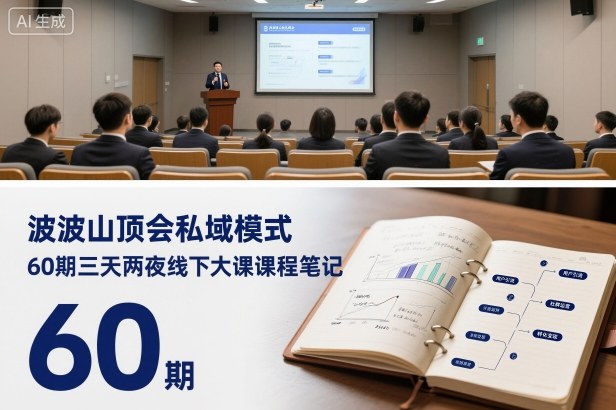 波波山顶会私域模式60期三天两夜线下大课课程笔记(文档)-云泽轻创网