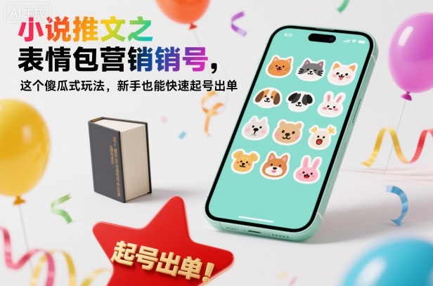 小说推文之表情包营销号，这个傻瓜式玩法，新手也能快速起号出单-云泽轻创网