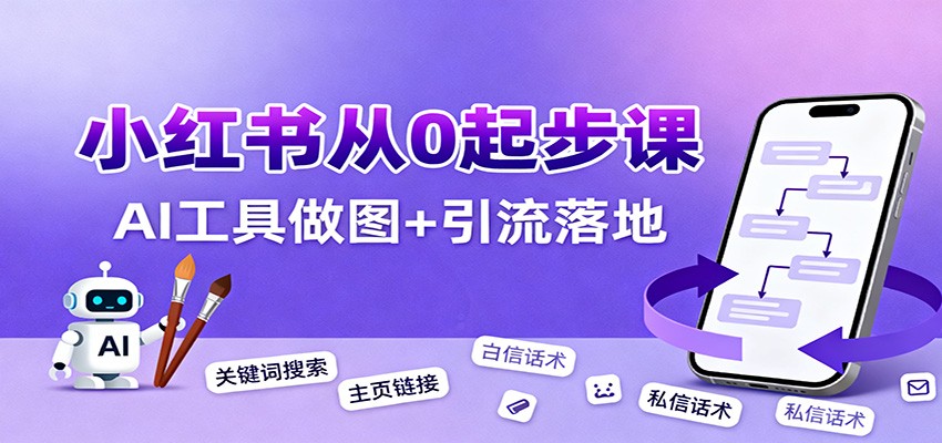 小红书引流从0起步,养号、内容发布、运营、AI工具做图,引流落地-云泽轻创网