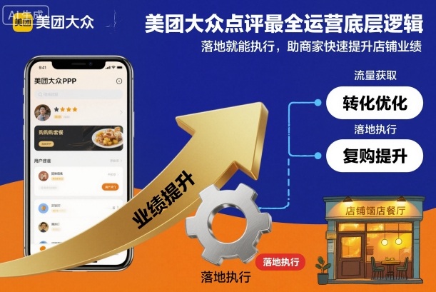 美团大众点评最全运营底层逻辑，落地就能执行，助商家快速提升店铺业绩-云泽轻创网