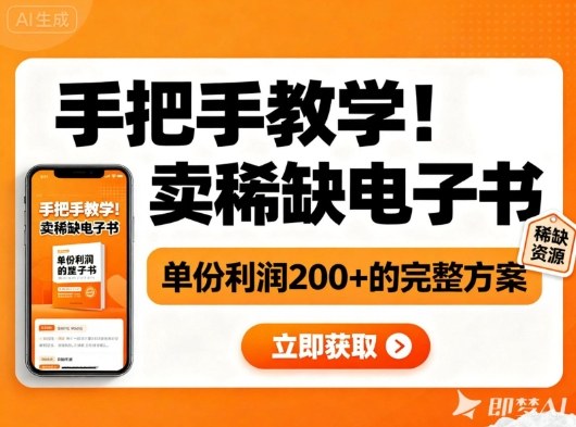 手把手教学！在小红书卖稀缺电子书，单份利润2张+的完整方案-云泽轻创网