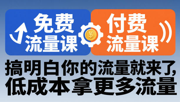拼多多免费流量课+付费流量课，搞明白你的流量就来了，低成本拿更多流量-云泽轻创网