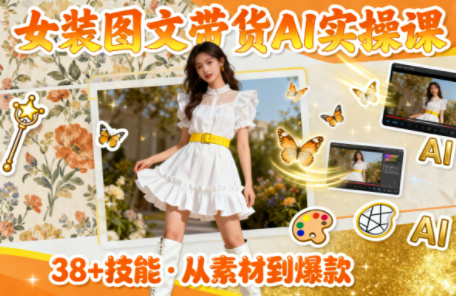 女装图文带货的AI实操课-云泽轻创网