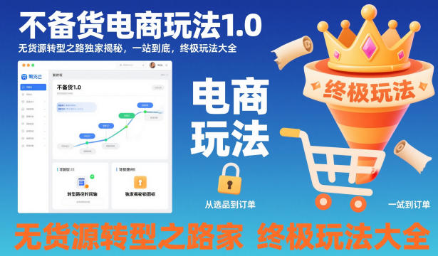 不备货电商玩法1.0，​无货源转型之路独家揭秘，一站到底，终极玩法大全-云泽轻创网