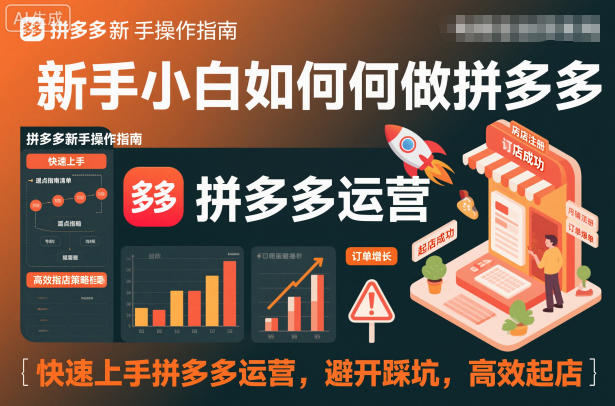 新手小白如何做拼多多，快速上手拼多多运营，避开踩坑，高效起店-云泽轻创网
