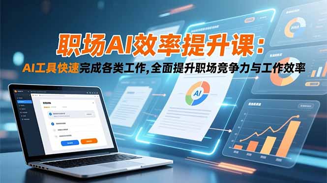 职场AI效率提升课：AI工具快速完成各类工作,全面提升职场竞争力与工作效率-云泽轻创网